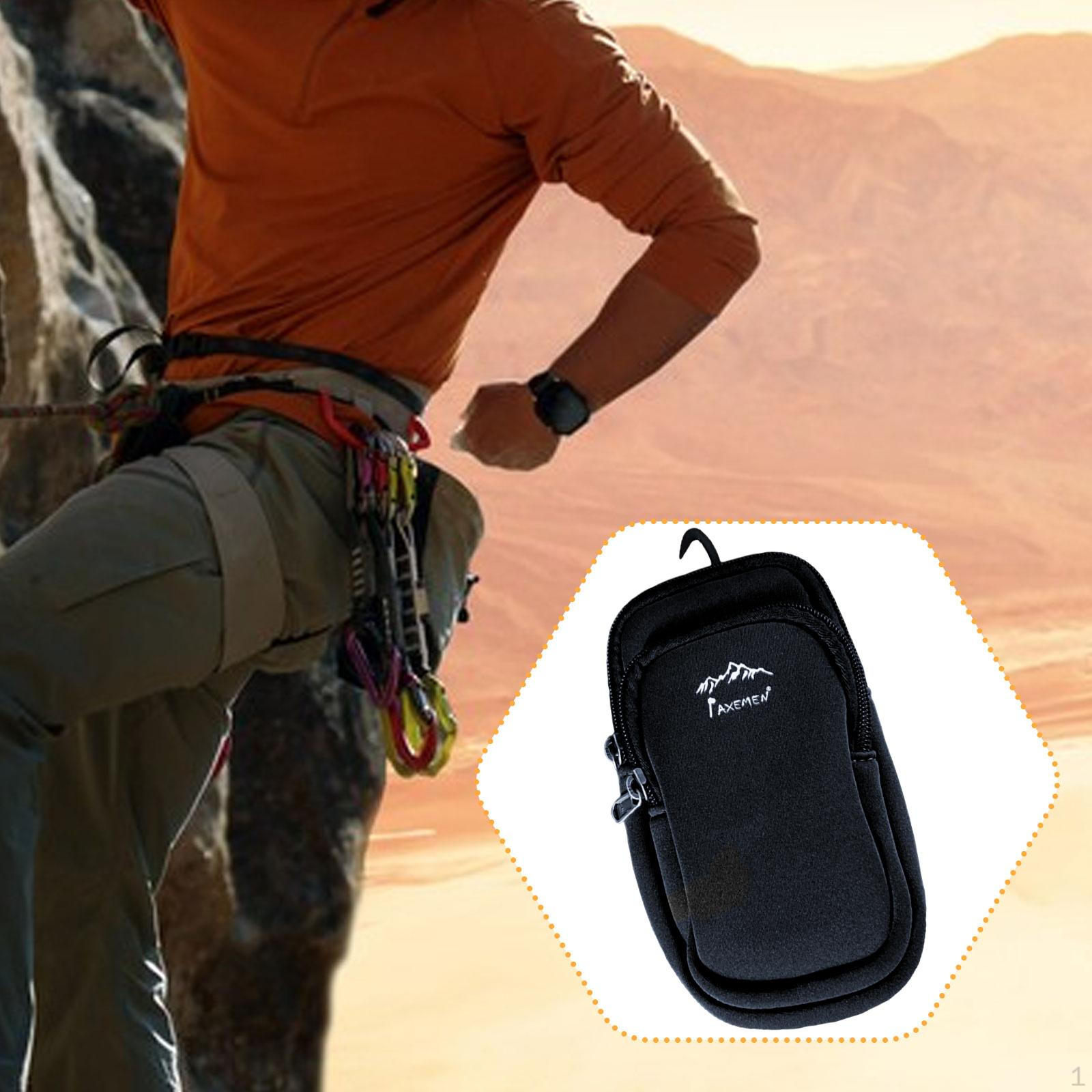 

Рюкзак держатель телефона аксессуары сумка для велоспорта треккинга походов чёрный