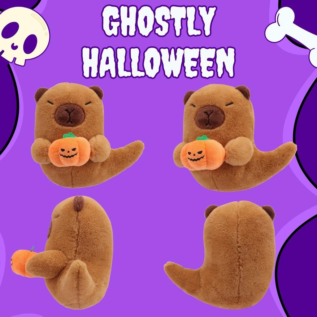 20cm Capibara Fantasma Carino Peluche Capibara Con Zucca Bambole Ripiene Fantasmi Peluche Regali di Halloween Bambini Decorazione di Halloween