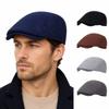 Breathable Men's Beret Hat Retro Forward Cap Literary Newsboy Cap  Outdoor
