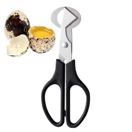 Quail Egg Scissors - Quail Egg Scissors - Stainless Steel Quail Egg Cutter | Quail Egg Cracker, Egg Shell Separator with Handle | Small Quail Egg Peel
