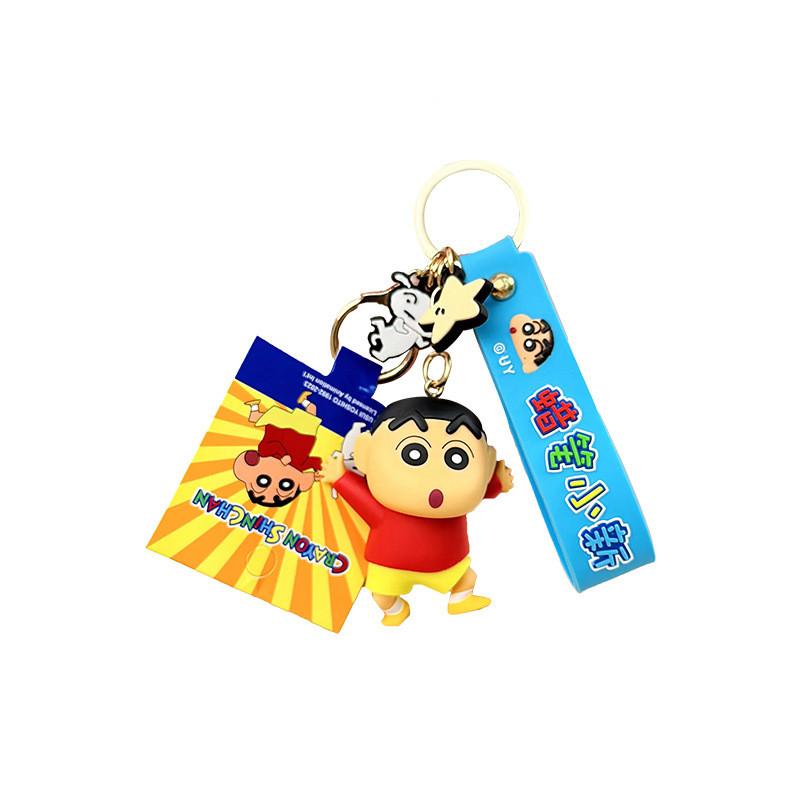 Crayon Creative Shinchan Cartoon Keychain Bright And Cheerful Accessory Bags For