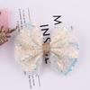 New Chic Princess Lace Hair Clips Bling Netting Sequins Bow Hairpins Glitter Knot Hair Bow Sweet Head Wear Girls Accessories