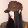 Korean Hot Style Suede Octagonal Equestrian Cap for Women - Slimming, Versatile Spring/Autumn Duckbill Design