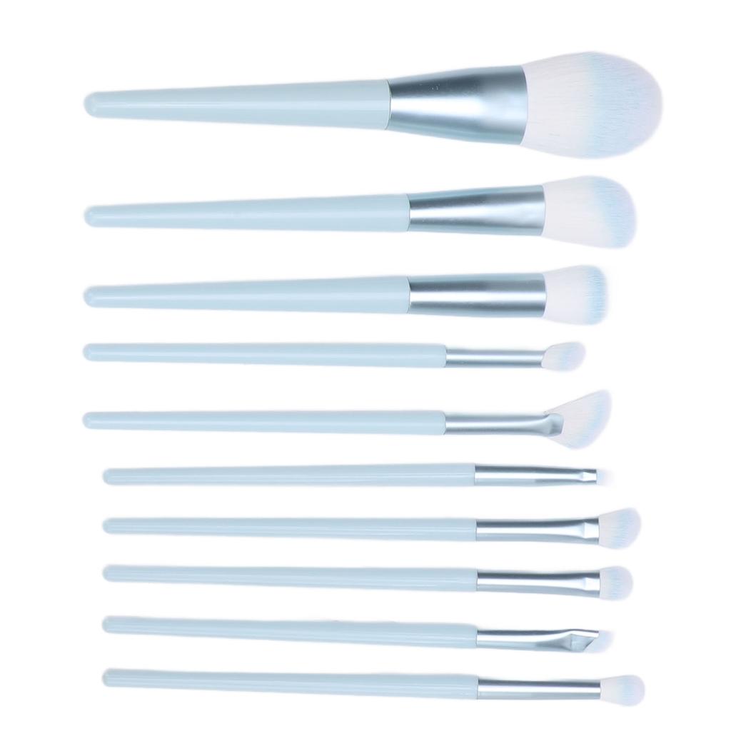 10pcs Makeup Brush Set Soft Synthetic Professional Portable Foundation Powder Eye Shadows Blush Brus