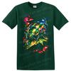 Beetle T Shirt Colorful Neon Botanical Insect Art Nature Lover Graphic Tee Gift