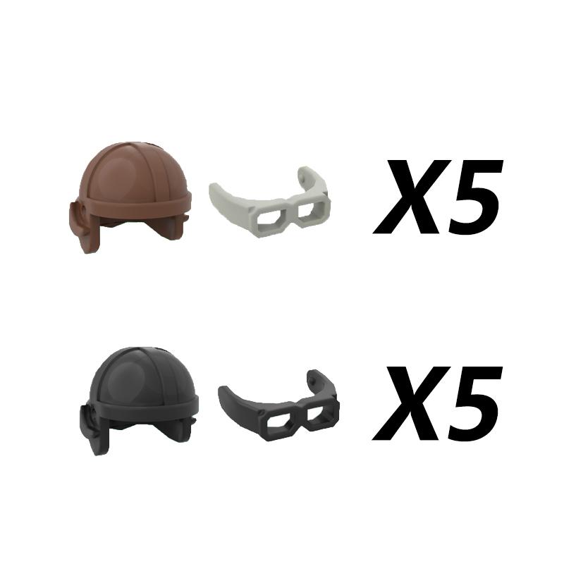 MOC Soldat Medieval Blocuri de Construcții Rege Barba Cască Militară Esarfă Ochelari Curea Pălărie de cowboy Capă de rață Mini Jucării Cadou de cărămidă K042