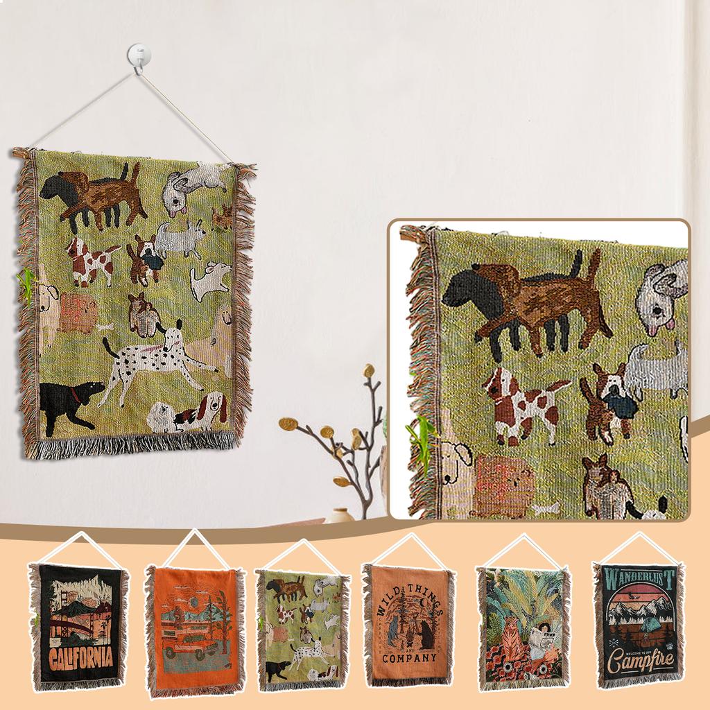 Camping Wall Tapestry – Room And Bedroom Decorative Cloth For Cozy Home And Outdoor Setup