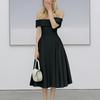 Sexy One-shoulder Back Elegant Color Tube Top Dress For Women