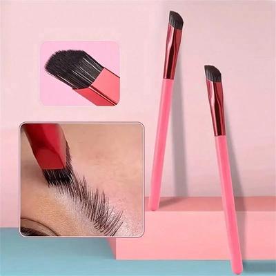 1pc Professional Multifunctional Eyebrow Brush With Angled Contour Brush For Concealer And Square Makeup Brush, Eyebrow Brush, Eyeshadow Brush