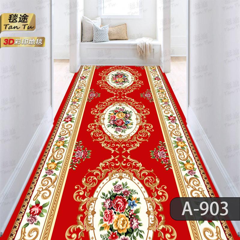 Tappeto Passatoia Lungo di Design Lussuoso per Decorazione Corridoio Ingresso Tappeti a Striscia Antiscivolo HOTEL Soggiorno Ingresso Zerbino Lavabile