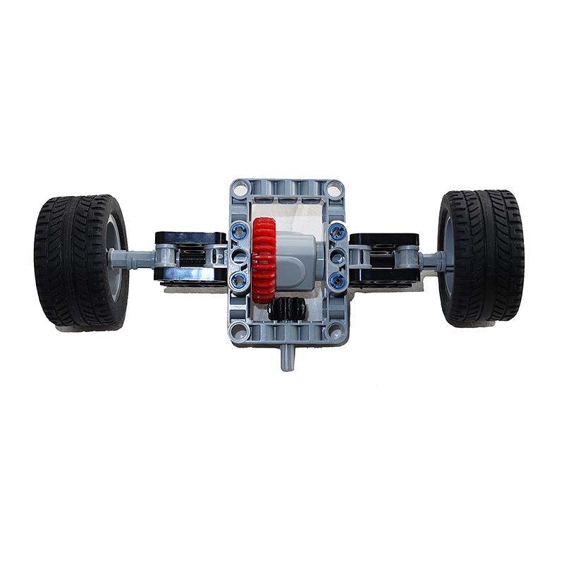 Building Blocks Drive Car Front Back Suspension Steering System Differential Gears Self-Locking Bricks MOC Technical Parts