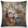 Dark Magic Creatures Mysterious Monster mythical beasts Sofa Pillow Case Cat Deer Bird Fox Tiger Snake Cushion Cover