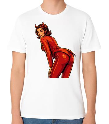 Sexy ďáblice Pinup Unisex Grafické tričko Retro Umělecké tričko pro dospělé