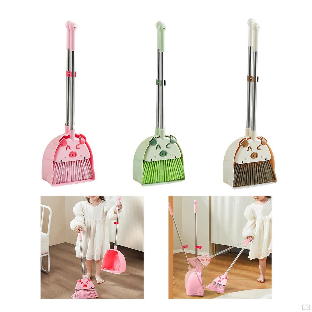 Children's Broom Dustpan Set, Cleaning Funny Little Household Helper