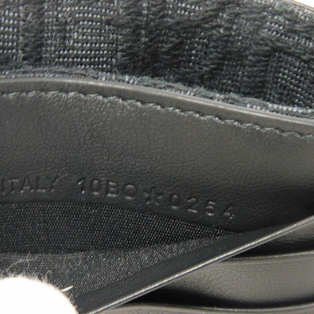 Used 10656 Oblique Jacquard Money Clip Wallet 2ESBH069YSE_H03E 7941 Current Card Case Logo Metal Black Men's from Japan