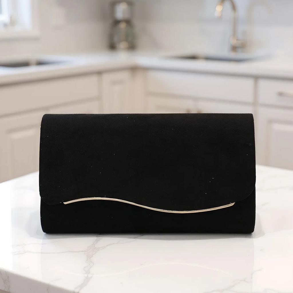 Samt Damen Abendtaschen Umschlagdesign Party Hochzeit Clutch Taschen Mit Schulterkette Abdeckung Handtaschen Metall Geldbörse