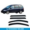 Compatible with Volkswagen Sharan 7M 1995-2009: Enhanced Rain and Sun Visors for Side Windows