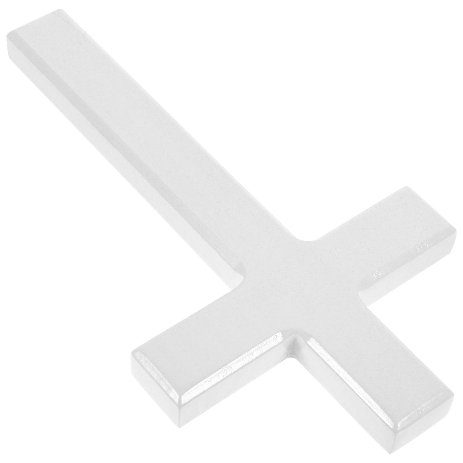 

Украшения для свадебной церемонии Крест Деревянное ремесло Украшение настольных украшений Белый ребенок 21.00X11.40X1.50CM белый