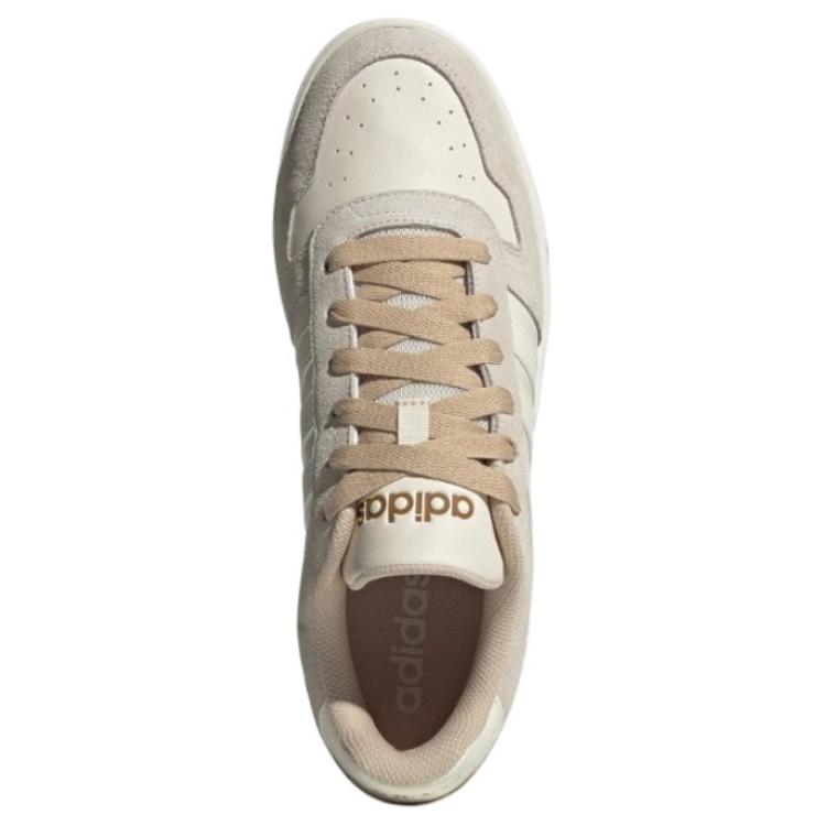 Adidas Neo D-Pad Classic Non-Slip Wear-Resistant Breathable Low-Top Skate Shoes Unisex Skate Shoes White Brown JI2551