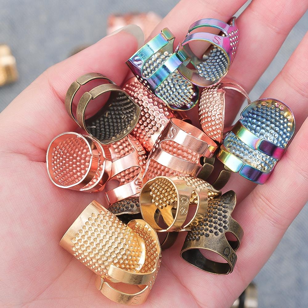 Retro Finger Protector Antique Thimble Ring Handworking Needle Anti Slip Thimble Needles Home DIY Sewing Sets Tools Accessories