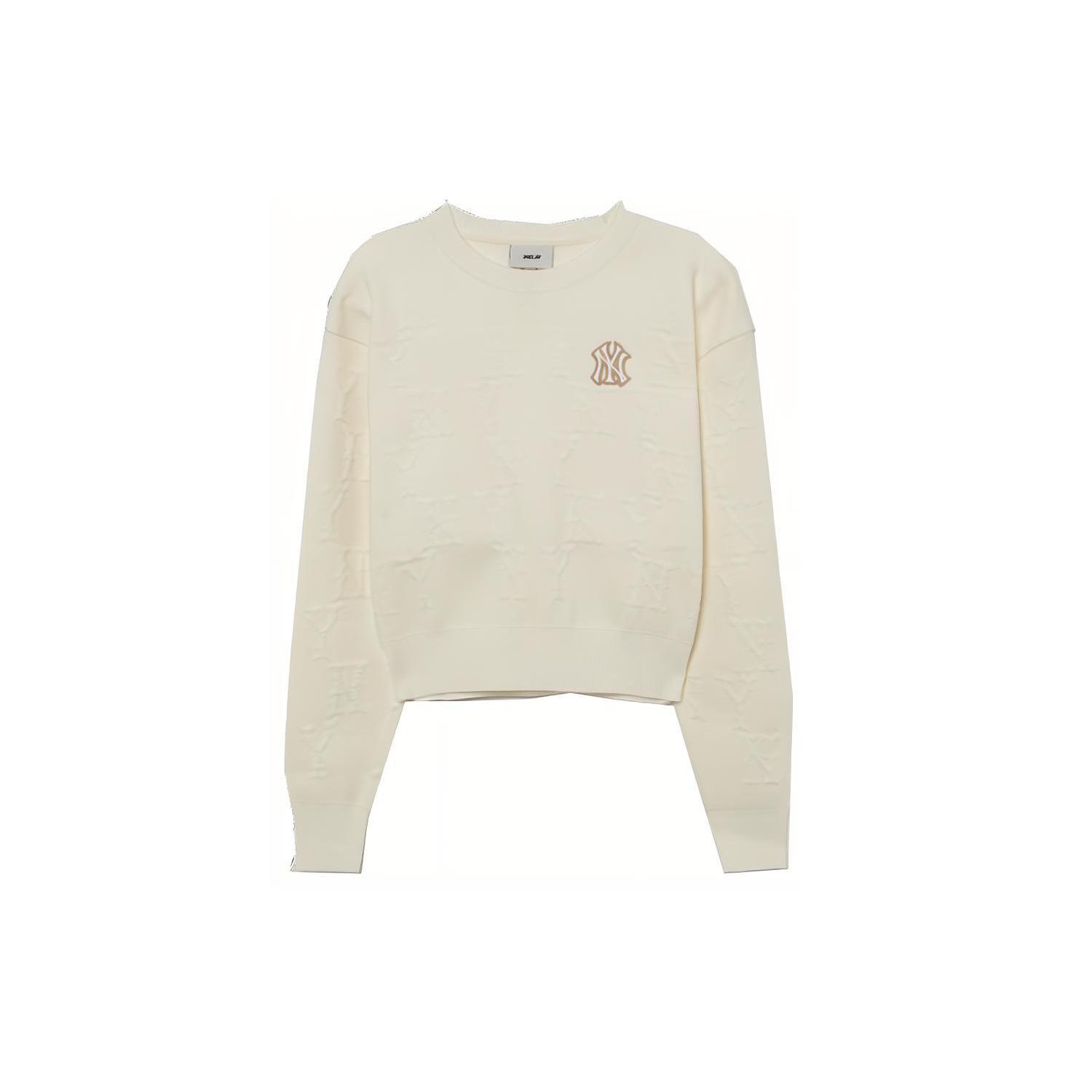 

New MLB Knitwear Women s White 3FKPM0431-50CRS S