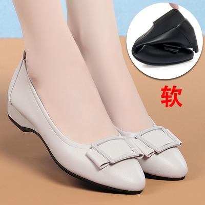 Moda Wiosna Jesień Buty Damskie 2024 Płytki Krój Eleganckie Buty Biurowe Damskie Czółenka Modne Czarne Buty do Pracy Rozmiar 35-42 Komfort