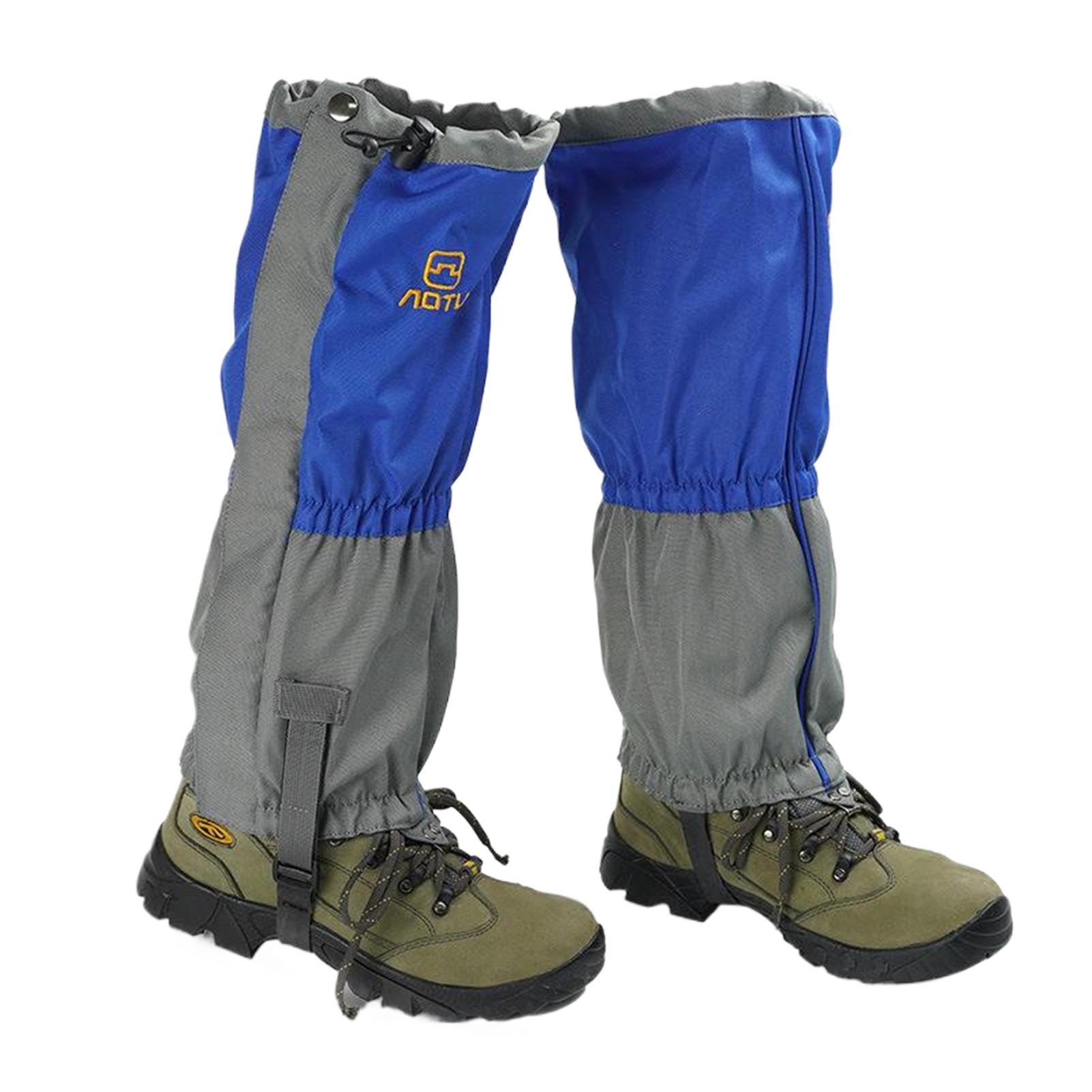 

2x синие водонепроницаемые гетры для походов, скалолазания, кемпинга, износостойкие, для альпинизма, треккинга