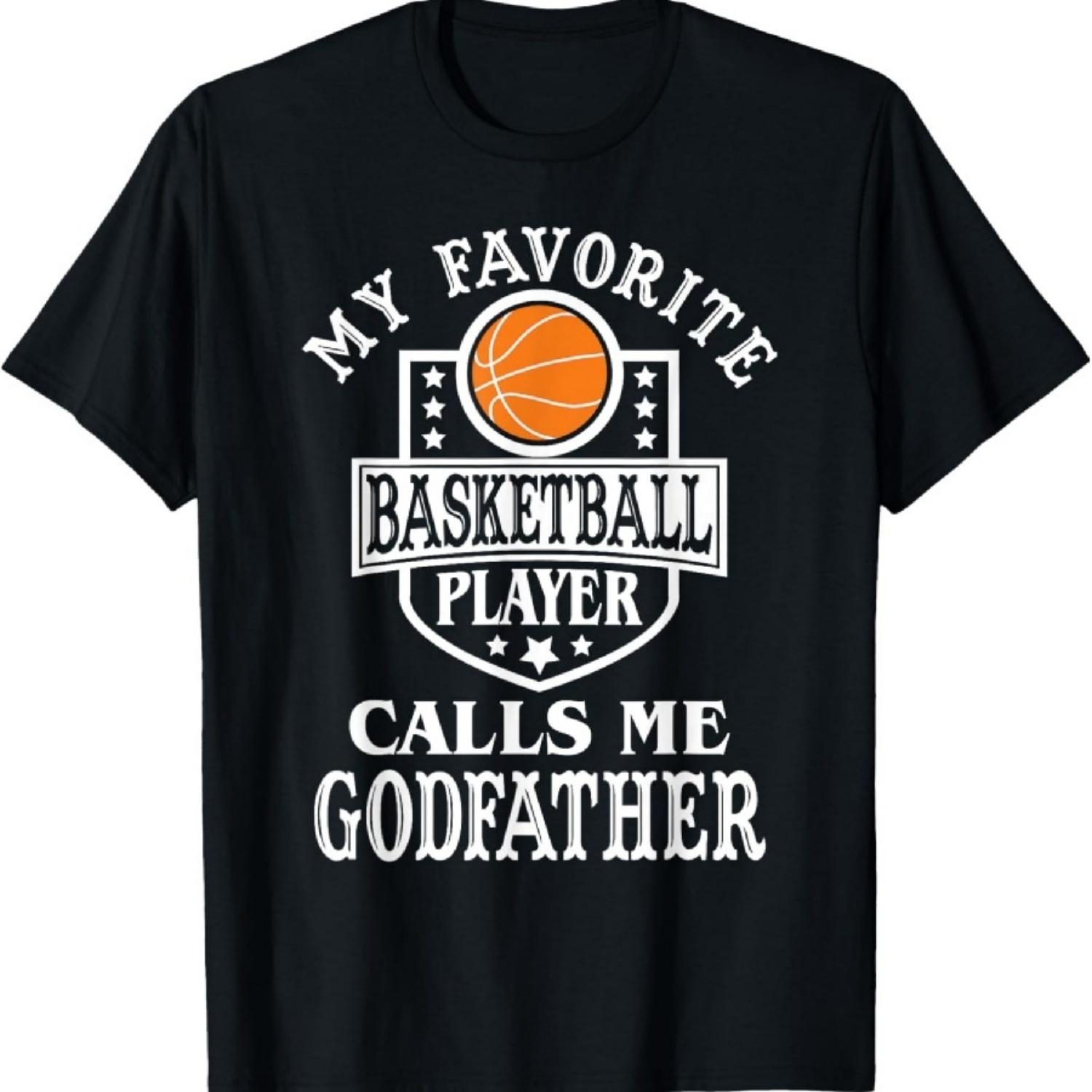 

My Favorite Basketball Player Calls Me Godfather Basketball T-Shirt XXXXXL чорний