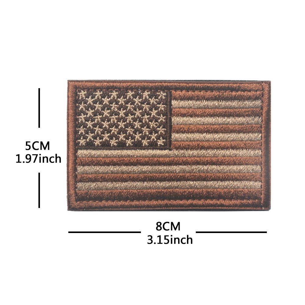 Toppa con Bracciale in Velcro Bandiera Americana - Distintivo Ricamato Star-Spangled Banner