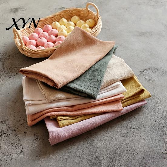 Washable Cloth Napkin Bohemian Linen Napkin, Rustic Machine Fabric 16 Inch Farmhouse Wedding Table Decor Napkins Style for Dining Home Bridal