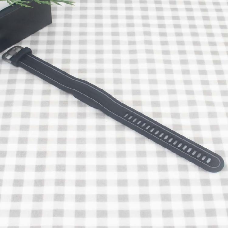 Two Tone Silicone Wristband, Replacement Watch Strap with Flexible Adjustment for Workdays, Exercise, and Travel