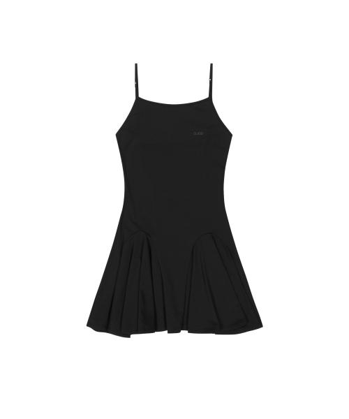 Ohos Back Strap Flare Dress / Black