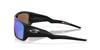 Oakley Sunglasses Frame Color Polished Lens Prizm Sapphire Polar 60mm Men's 0OO9486, (Front) Black, Color