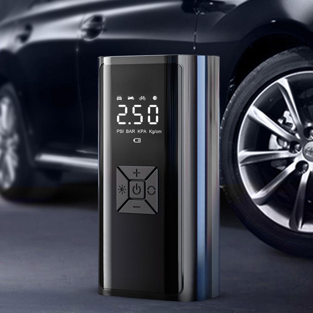 Digital Tire Pressure Gauge Intelligent Rechargeable Air Pump Wireless Air Compressor for Vehicle Motorcycle for Car Tyre Balls