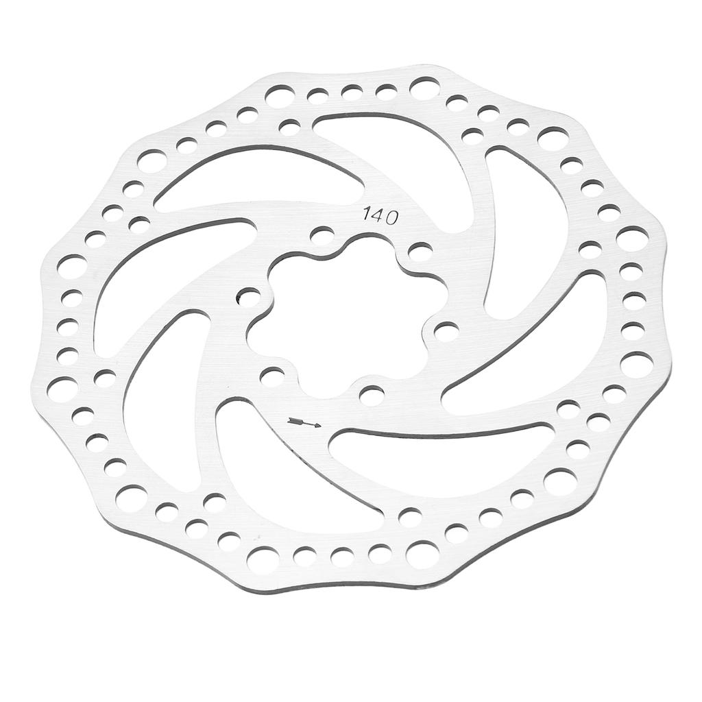 Mountain Bike Disc Brake Rotor Steel 6 Hole Disc Brake Rotor Replacement Parts for Mountain Road Bike Accessories 140mm