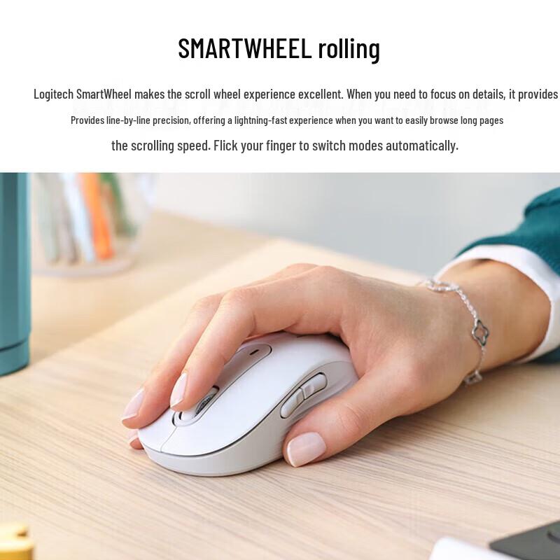 Logitech Signature M650 Dual-Mode Wireless Mouse with Logi Bolt Receiver