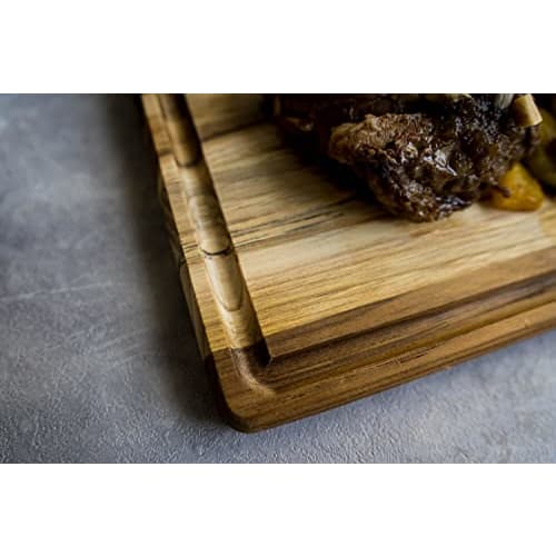 Tramontina Advanced Cutting Board, Medium, 33cm X 20cm, Antibacterial, Lightweight, Reversible, Grooved, Made In Brazil, Product Number 13458/051