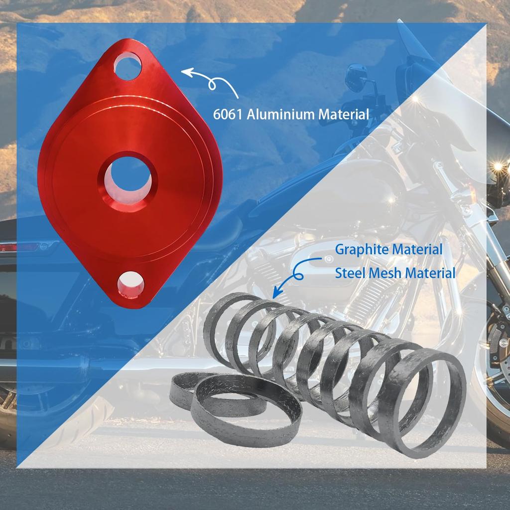 BIGLKNM Tapered Exhaust Gaskets 2 & 1 Red Exhaust Gasket Seal Installer Tool for