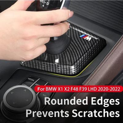 -Panel osłony gałki zmiany biegów do samochodu dla BMW X1 X2 F48 F39    LHD Akcesoria osłony konsoli środkowej