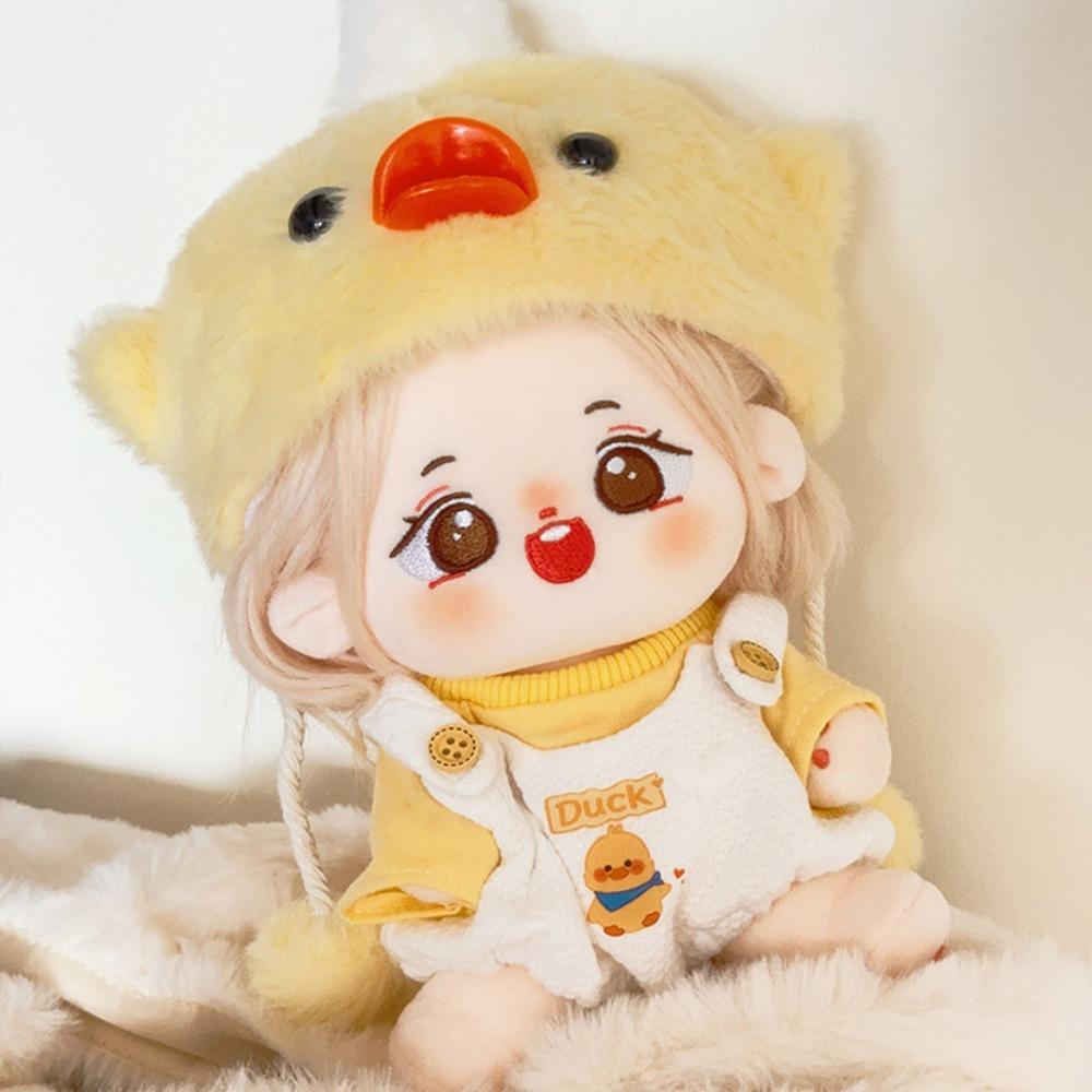 

Plush Hat Doll Clothes Outfit Strap Pants Doll Dress Up Set Children s Gift bear