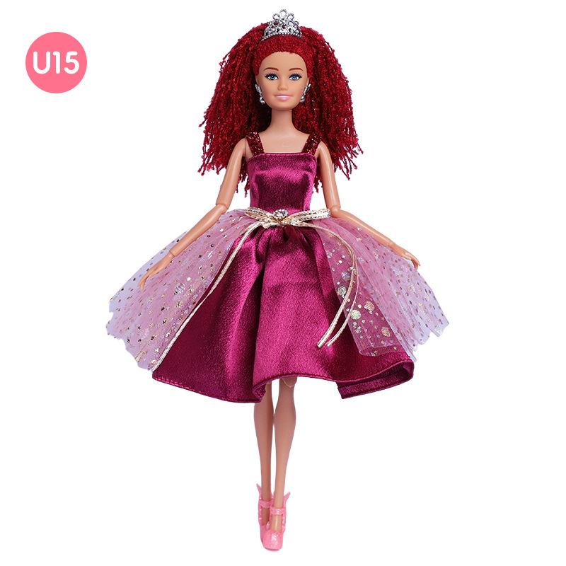 

Кукла Барби 30 см с грязными косичками, европейская и американская личность, многосуставной подвижный целый комплект упакованной кукольной кружевной одежды U15