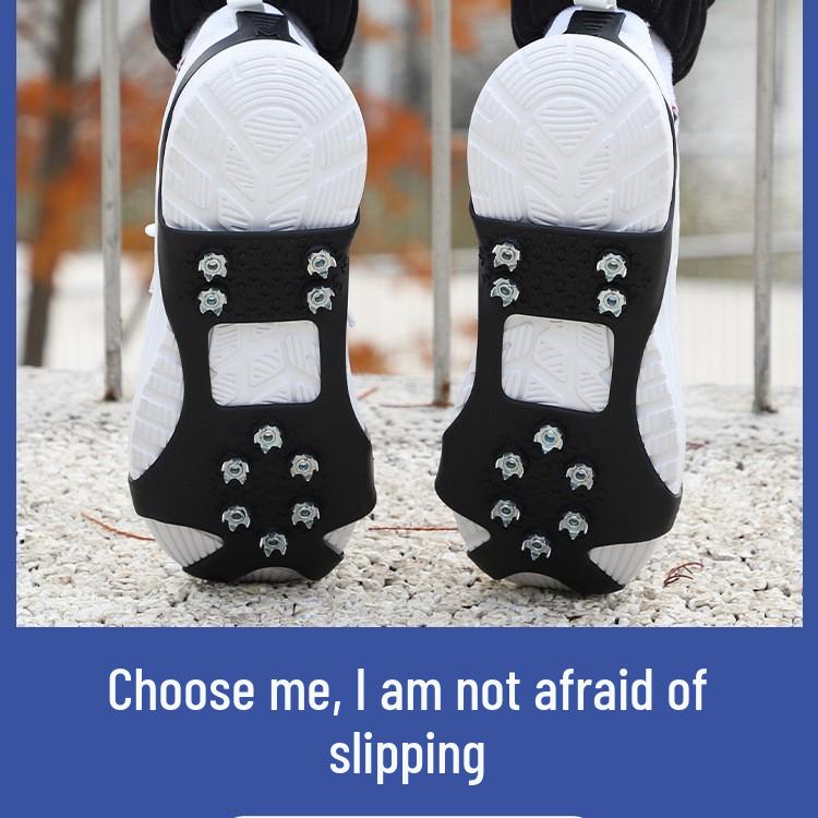 Winter Anti-Slip Shoe Claws - Five-Tooth Ice Grips for Autumn and Winter