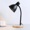 Bedside Table Lamp Nordic Desk Lamp Bedroom Study Lamps Wood Creative Flex Lights LED E27 For/Eye Protection Reading&Living Room
