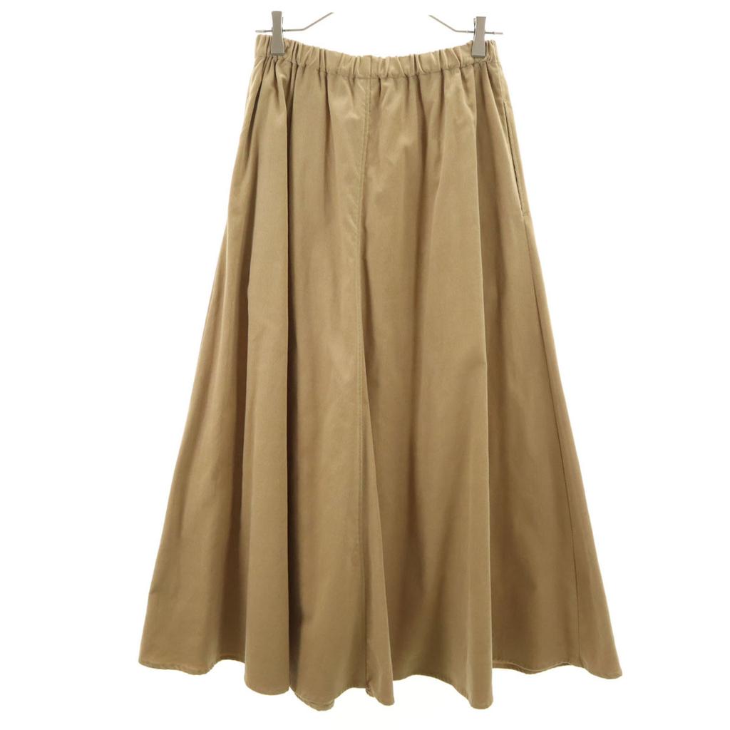 MidiUmi Made In Japan Corduroy Long Skirt Beige Women Used
