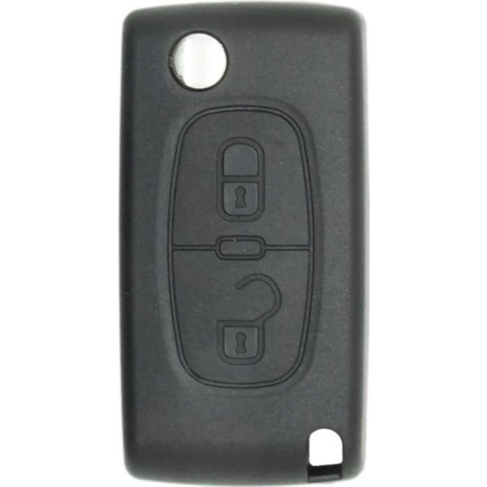 

Coque de clé + lame compatible Peugeot-Citroën 2 boutons