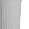 Round Garbage Container Bin Large Capacity Trash Can with Pressing Ring for Household Bathroom