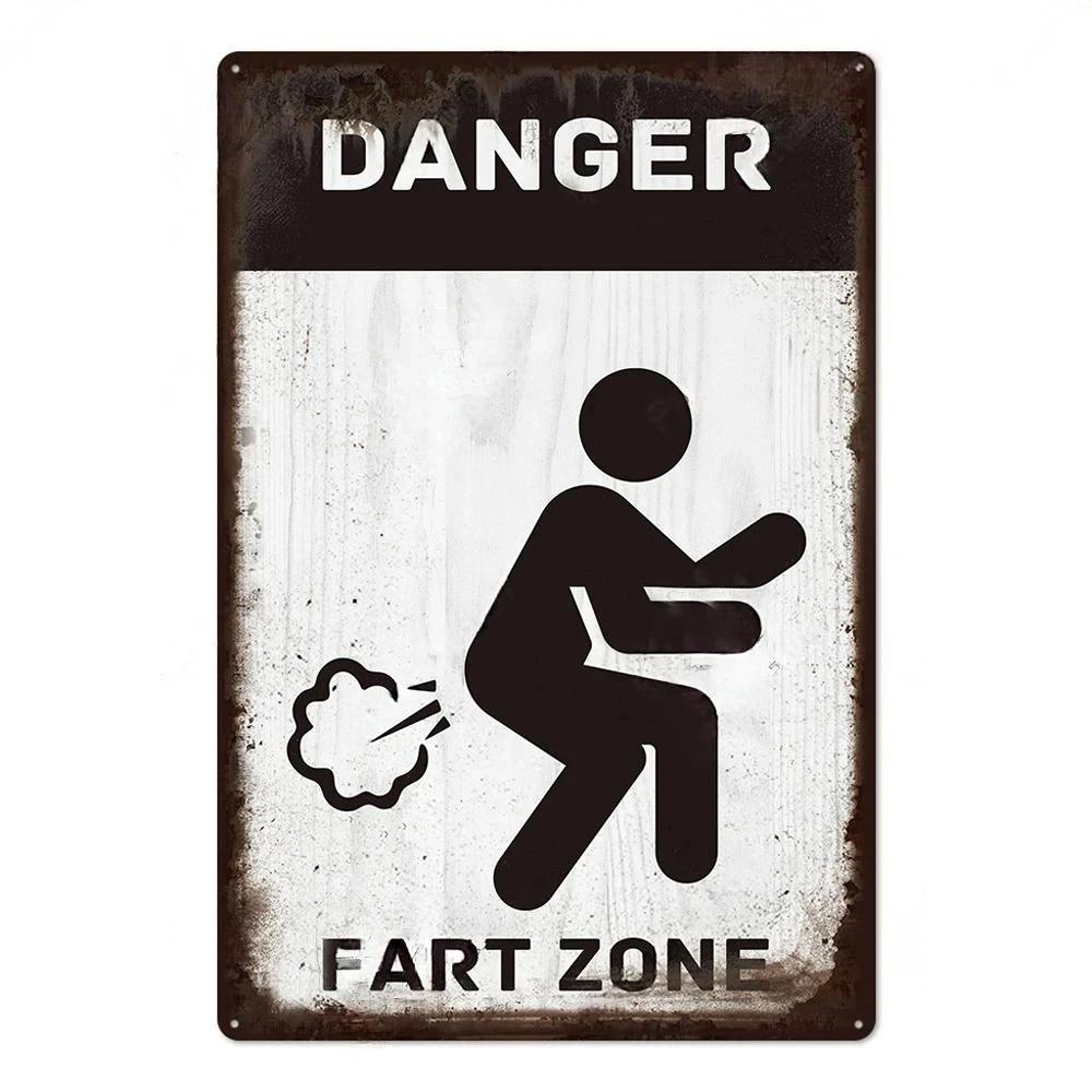 Vintage Tin Sign Bathroom Poster Decoration Bathroom Vintage Metal Plate Wall Art Bathroom Decoration Wall Painting Aesthetics