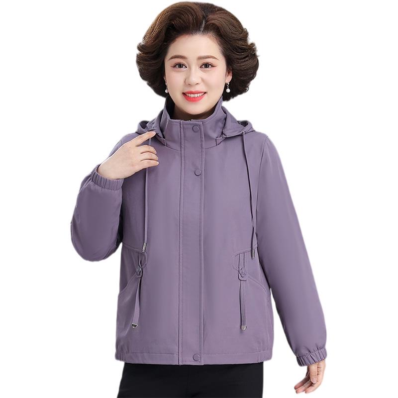 Mother's Day Spring Windbreaker Jacket for Middle-aged Women