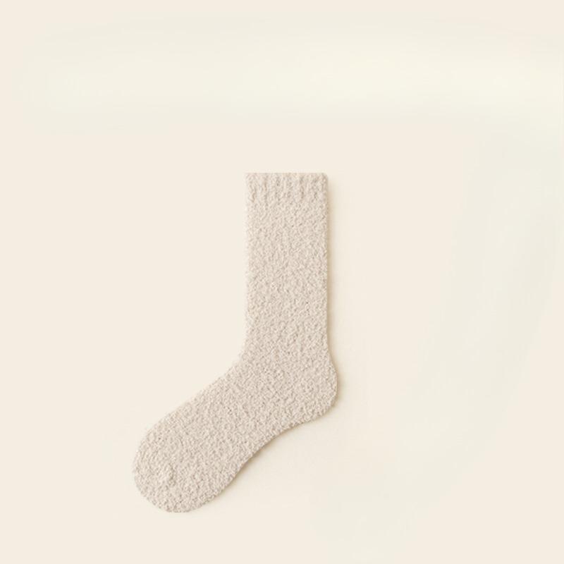 Female Winter Thickened Warm Not To Drop Hair Not Foot Month Son Home Sleep Tube Socks