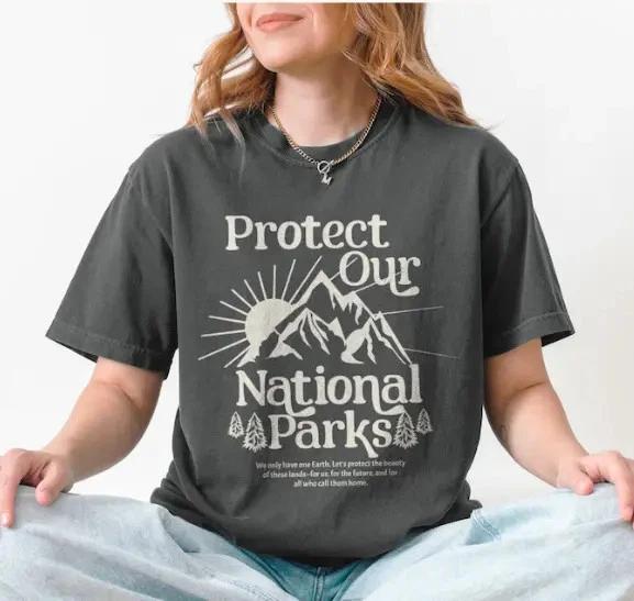 Protect Our National Parks Shirt, Hiking Nature Lover Gift Tee 2XL